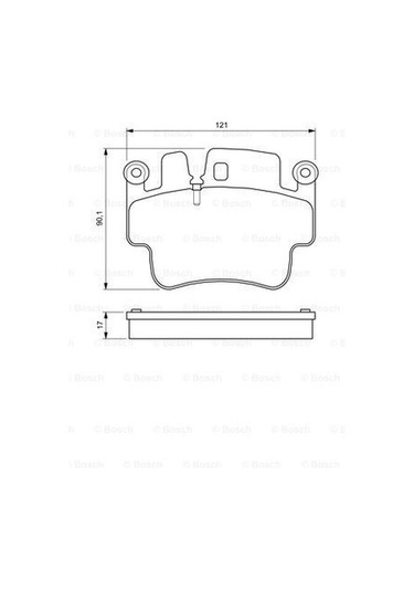 Porsche Cayman 3.4s 2005-2009 Bosch Arka Balata