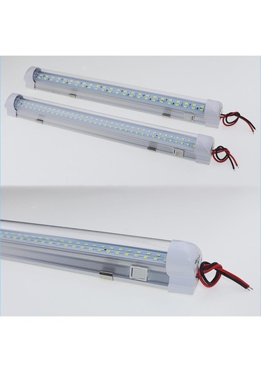 jmsstore 72 Led Işık Şeridi Çubuğu 12v-80v Kamyon Otobüs Okuma Lambası Kabin Rv Işıkları Açma/kapama Anahtarı