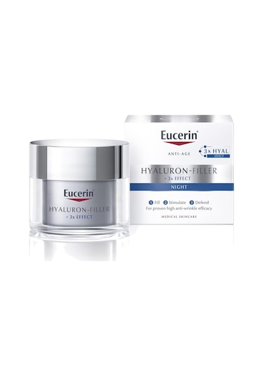 Eucerin Hyaluron-filler + 3x Effect Gece Kremi 50ml