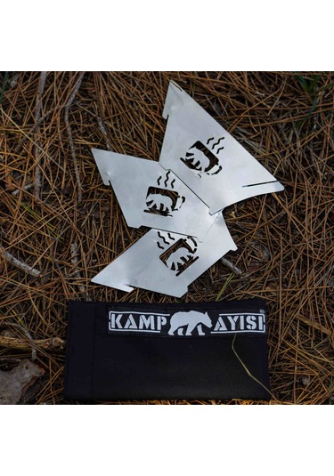 Kamp Ayısı Barista Dripper Filtre Kahve Damıtıcı: Katlanır Paslanmaz Metal Kahve Demleme Aparatı