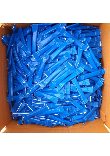 Stick Şeker 3000 Adet - 9 Kg Mavi Paket Tekli Tekli