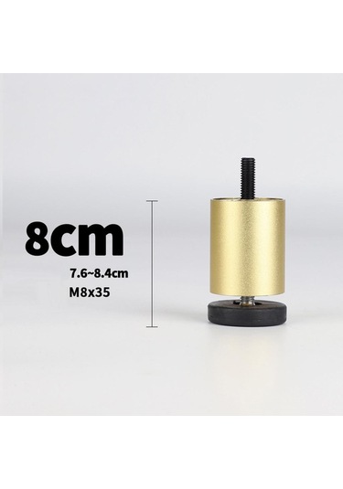 Suntek Magideal 4 Adet Alüminyum Alaşımlı Mobilya Ayakları Altın-8cm