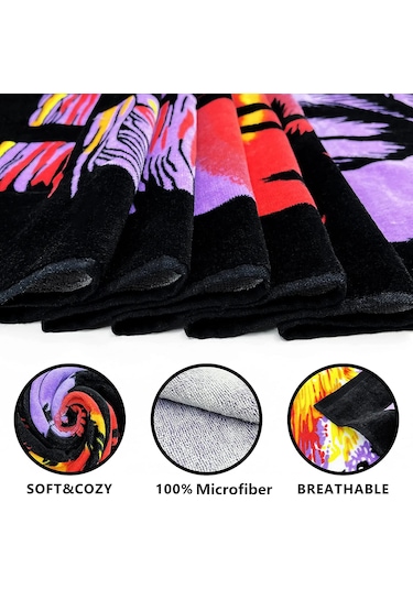 80x150 Cm Banyo&plaj&spor Havlusu Hızlı Kuruma Mikrofiber7