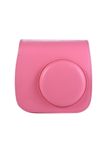 Vkemall Fujifilm Instax Mini 9/8/8+ Kamera Kılıfı, Pu Materyal, Su Ve Toz Dayanıklı, Çanta Ve Askı Kayışı İle, Flamingo Pembe