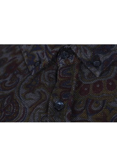 Erkek Şal Desenli Gömlek 001