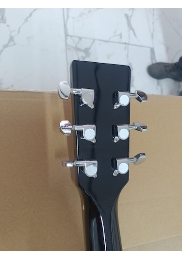 J&d Guitars- Ag-6/bk Jumbo Kasa Akustik Gitar AG-6/BK