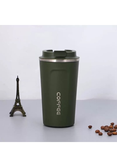 Geeksen Yeşil 380ml 304 Çelik Vakumlu Termos Bardak, Dış Mekan & Araç Kullanıma Uygun, Evde Günlük Kullanım İçin Sağlam Ve Kolay Diğer