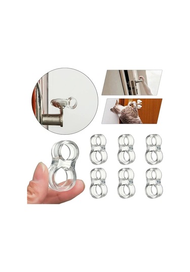 10 Adet Şeffaf Silikon Kapı Kolu Tamponu Kapı Pencere Kolu Stoperi Kapı Pencere Durdurucu