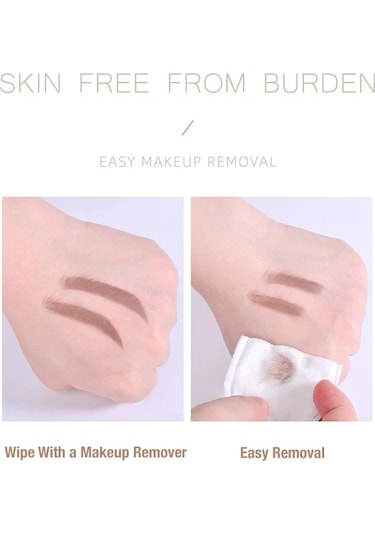 1 Adet Su Geçirmez Çift Uçlu Kaş Kalemi 1.5mm Ultra İnce Kaş Kalemi Ter X6 Classic Black 0