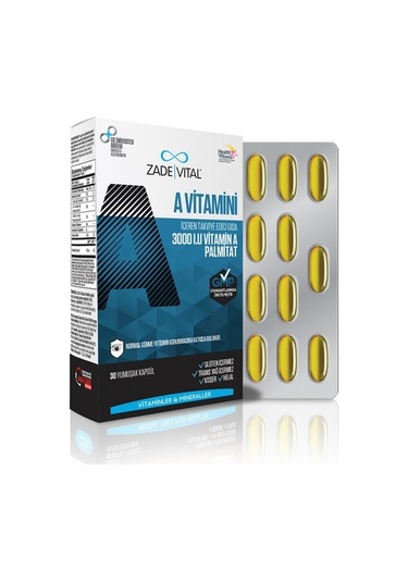 Zade Vital A Vitamini Blister 30   Kapsül