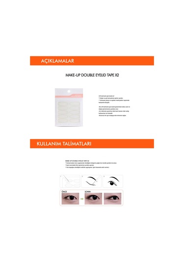Missha Make-up Double Eyelid Tape Göz Kapağı Yapıştırma Bandı 2 Adet