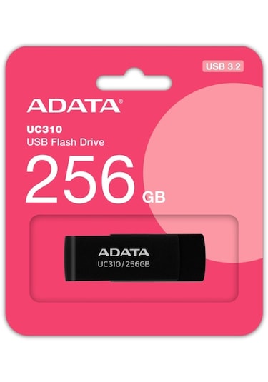 Adata Uc310-256gb 256gb Usb3.2 Gen1 Black Flash Bellek