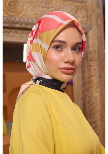 İpekhan Marrakech Koleksiyon Soft Eşarp 1211 - 13 Ekru/siyah Ekru/siyah