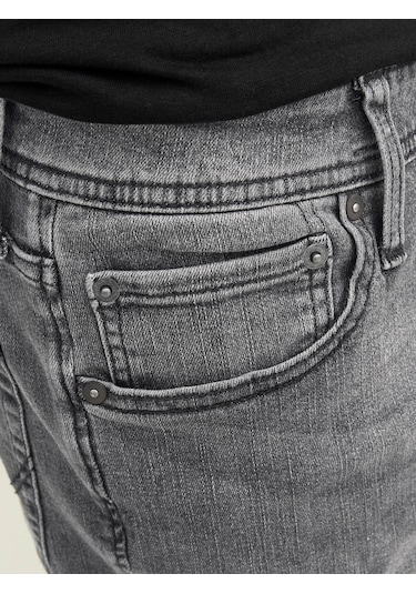 Jack Jones Glenn Model Erkek Gri Renk Kot Pantolon 12243599 Siyah