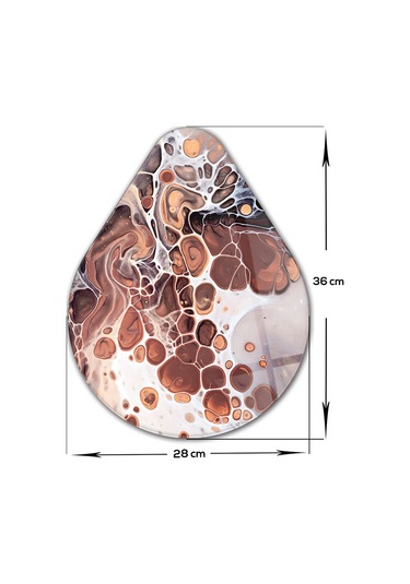 Decorita Cam Kesme Tahtası | Damla Serisi - 6 | 28cm x 36cm