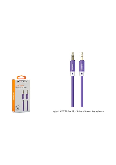 Hytech Hy X70 1M Mor 3.5Mm Stereo Ses Kablosu