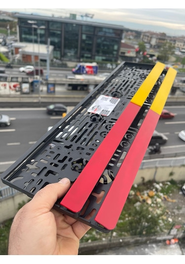 Sarı Kırmızı Özel Tasarım Lüks Pleksi Plakalık
