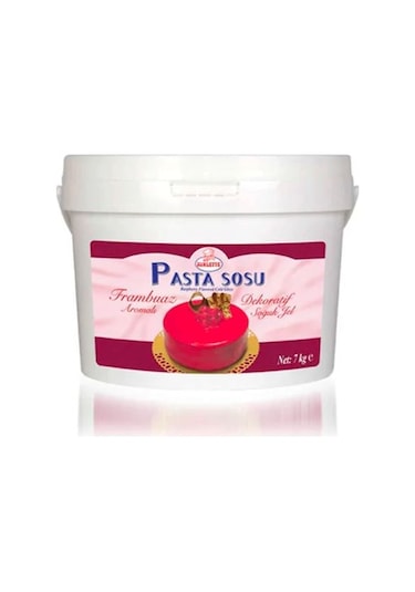 Katsan Ovalette Frambuaz Aromalı Soğuk Pasta Jeli 7 KG
