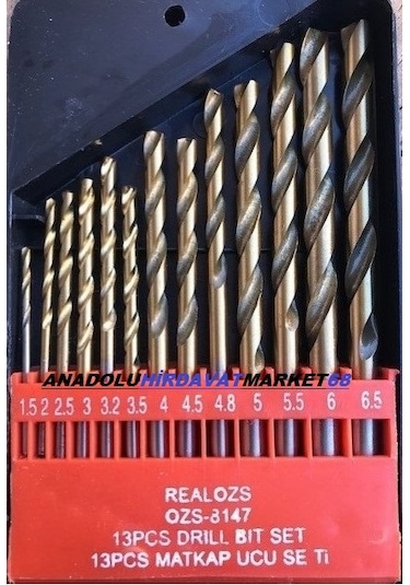 Özs Hss Ahşap Delme Ucu Plastik Delici Uç Ahşap Delme Uç Seti 13p