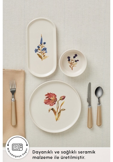 Karaca Revive 10 Parça 4 Kişilik Kahvaltı Seti Beyaz