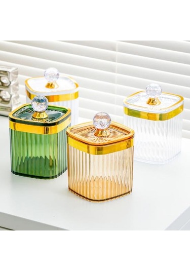 Hava Geçirmez Kapaklı Saklama Kavanozları Gıda Sınıfı Bpa İçermez Şeffaf Tasarım Kuruyemişler Beyaz