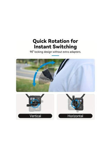 Motion003 Telesın Halter Se 2 0 Boyun Askılı Stand Se 2 0 Hava Yastıklı Ayarlanabilir Göğüs Kayışı Go Pro Hero Djı Action Insta360 Uygun -