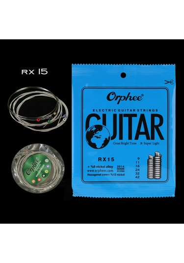 Orphee Rx15 Model 09-42 Numara Elektro Gitar Tel Seti-Pena
