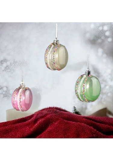 Yılbaşı Süsü 6'lı Macaron Renkli 6 Cm