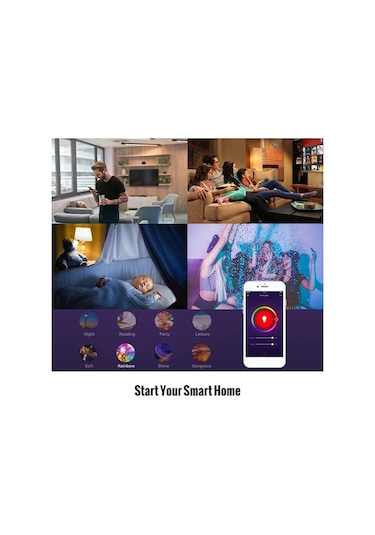 Ulzyvf Sesle Kontrolü Akıllı Ampul: Zamanlayıcı, Rgb+w+c Aydınlatma, Grup Kontrolü Ve Cihaz Paylaşımı Özellikleri Şeffaf Şeffaf