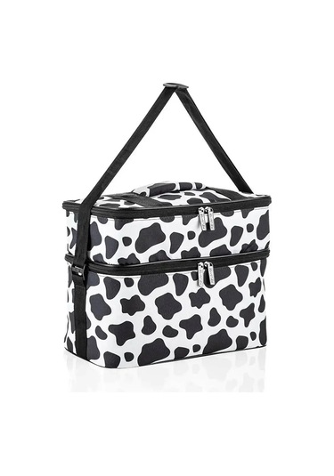 Ns Reliable Kamp Piknik Termal Soğutucu Yalıtımlı Buzluk Termos Çanta - 960 Dalmaçya Desenli Çok Renkli