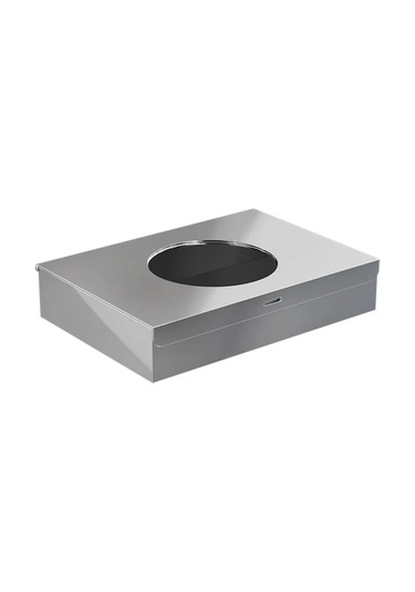 Hijyen Poşetlik, 13 X 2.5h X 9cm - Parlak Paslanmaz Çelik Parlak Paslanmaz Çelik