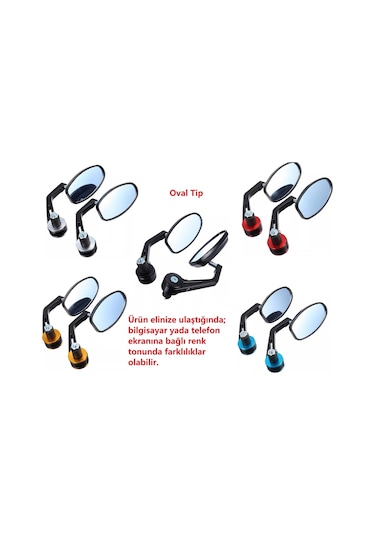 Gidon Ayna Seti Renkli Tüm Motorlara Uyumlu(Mavi Ca... 506599987