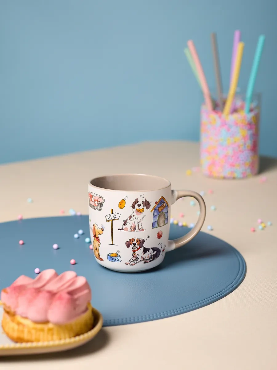 Lefard Çay Ve Kahve İçin Porselen Kupa "veselkiye Druzy" 400 Ml 314614828 Beyaz