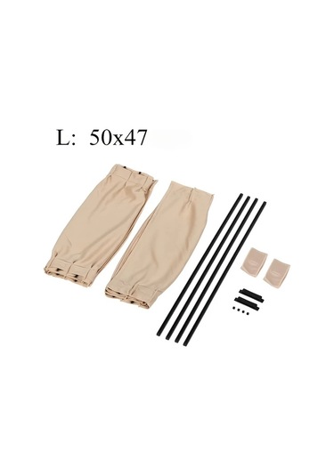 Xuweiwei 2 Adet Evrensel Araç Yan Cam Perdesi Güneşlik Seti Beige 19.69x18.5inch