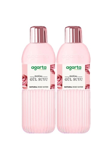 Agarta Doğal Gül Suyu 400ml 2 Li Set