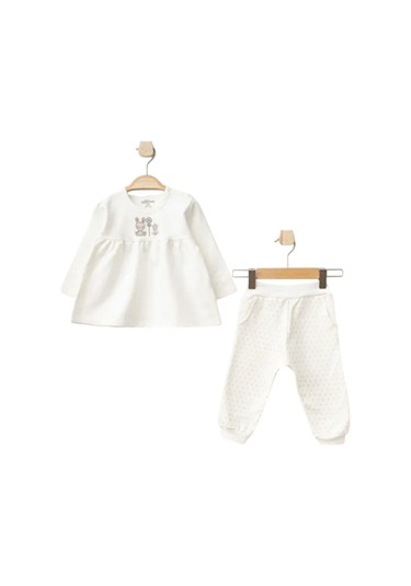 Aziz Bebe 2'li Takım 2319 Ekru-bej