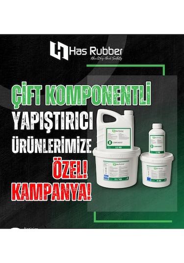 Kauçuk Zemin Yapıştırıcısı - Çift Komponenetli 24+1 Kg