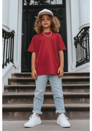 Nar Çocuk T-shirt Kız Erkek Unisex %100 Pamuk Nar