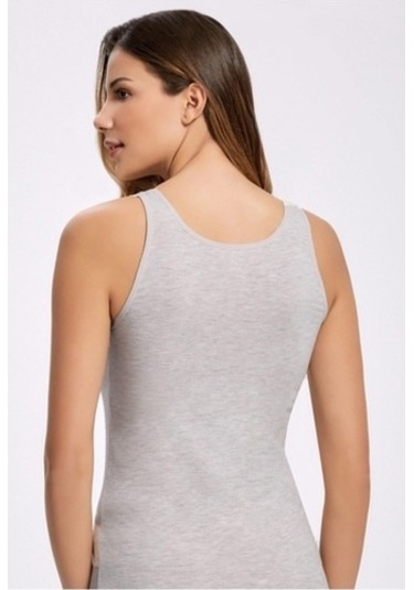 Ilke Kadın Likralı Dantelli Geniş Askılı Atlet 247- 6 Adet