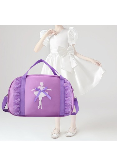 Homyl Bale Dans Çantası Tatlı Tutu Elbise Seyahat Için Çocuk Mor