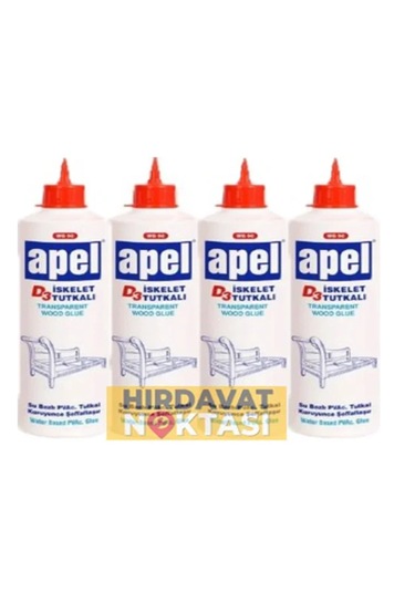 Apel D3 Iskelet Tutkalı Wg90 Şeffaf 700gr X 4 Adet