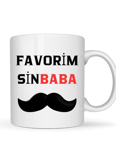 Favorimsin Baba Temalı Porselen Kupa Bardak