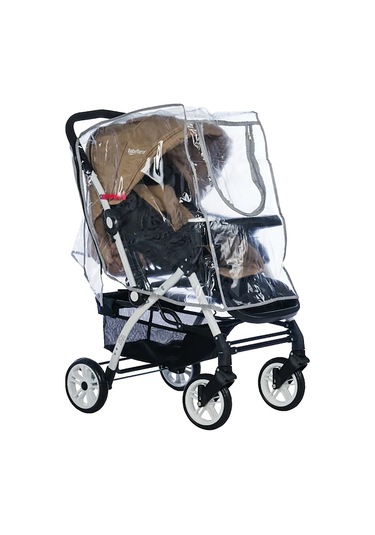 Kujju Lüks Fermuarlı Reflektörlü Yağmurluk Şeffaf