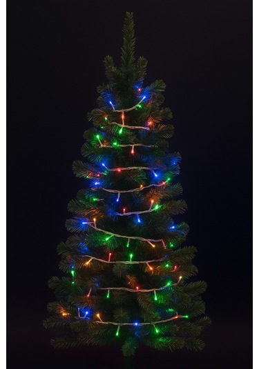 10 Metre Led Işık 100 Lamba - Pirinç Tel Renkli Fonksiyonlu Fişli Eklemeli Aydınlatma Karton Kutulu Diğer