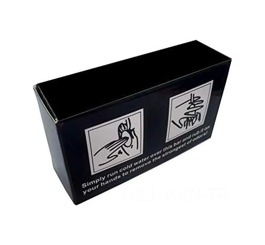 Kosona 304 Paslanmaz Çelik Koku Neutralizasyon Sabunu - El Koku Giderici, Ayakta Kullanıma Uygun, 3-5 Yıllık Kullanıma Dayanıklı Gümüş