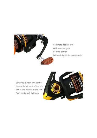 Yumoshi Ax3000 Metal Rocker Balık Tutma Olta Makinesi