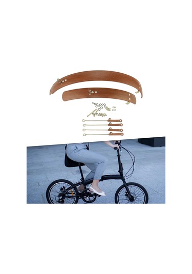 Suntek Katlanır Bisiklet Çamurluk Ön Ve 16-inç-kahverengi Kahverengi