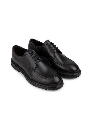 Deery Hakiki Deri Siyah Günlük Erkek Ayakkabı - 01931msyhe03 Siyah