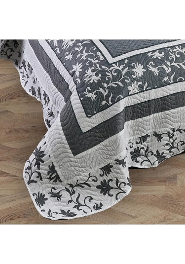 Helen Çift Kişilik Kapitone Yatak Örtüsü Çok Renkli