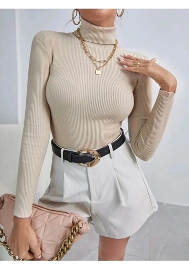 Refox Fitilli Unisex Boğazlı Body Çok Renkli